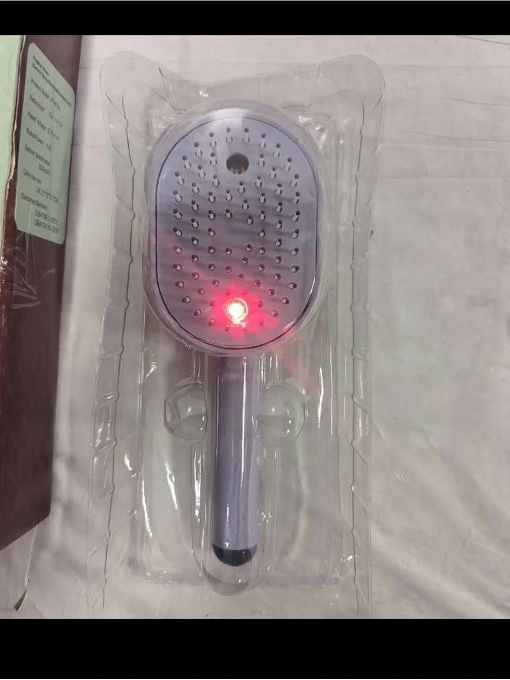 Electric Spray Retractable Air Cushion Comb - White